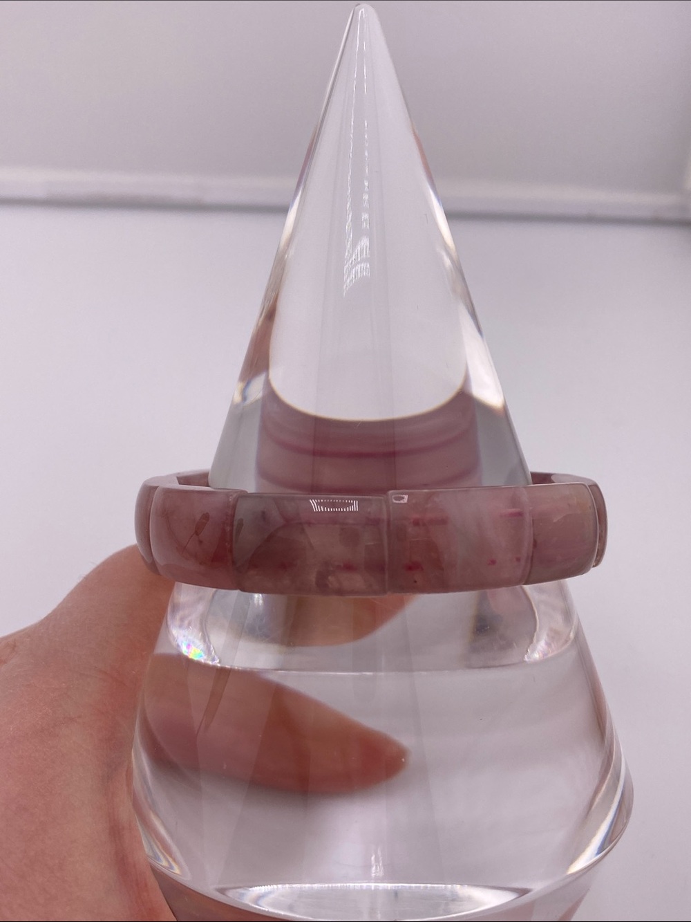 Pink Amethyst Soft Bangle Bracelet